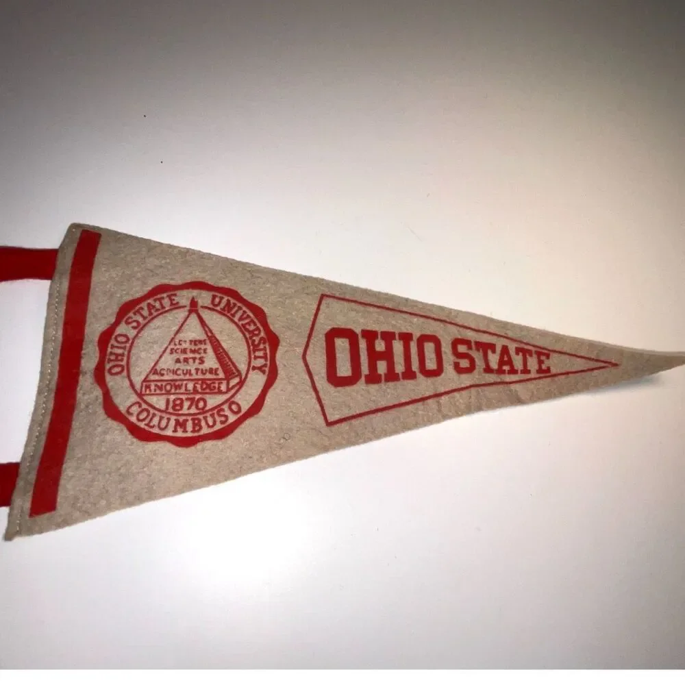 Vintage small Ohio State college Pennant must see - Picture 2 of 4